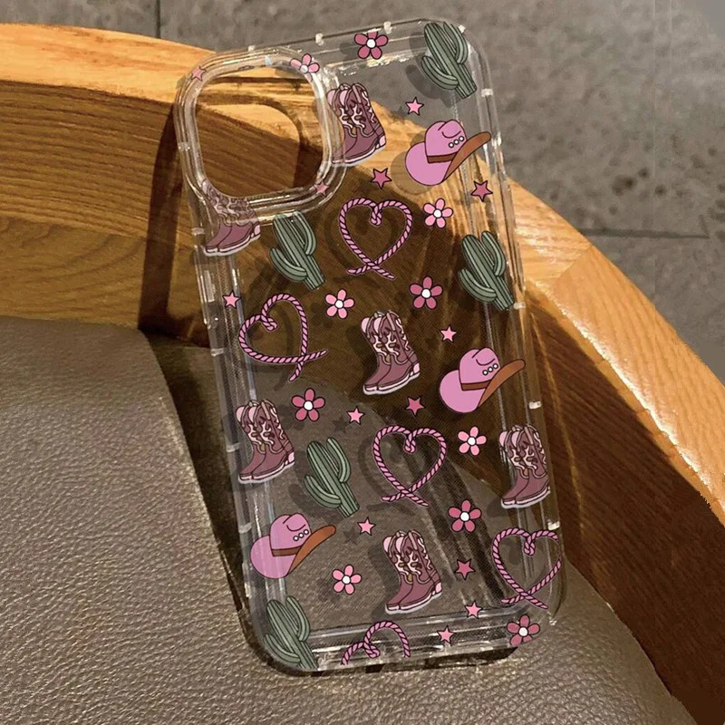Funda de teléfono transparente Retro Western Desert para IPhone 16 15 14 13 12 11 Pro Max Mini XR XS X 7 8 Plus, funda trasera suave de TPU a prueba de golpes