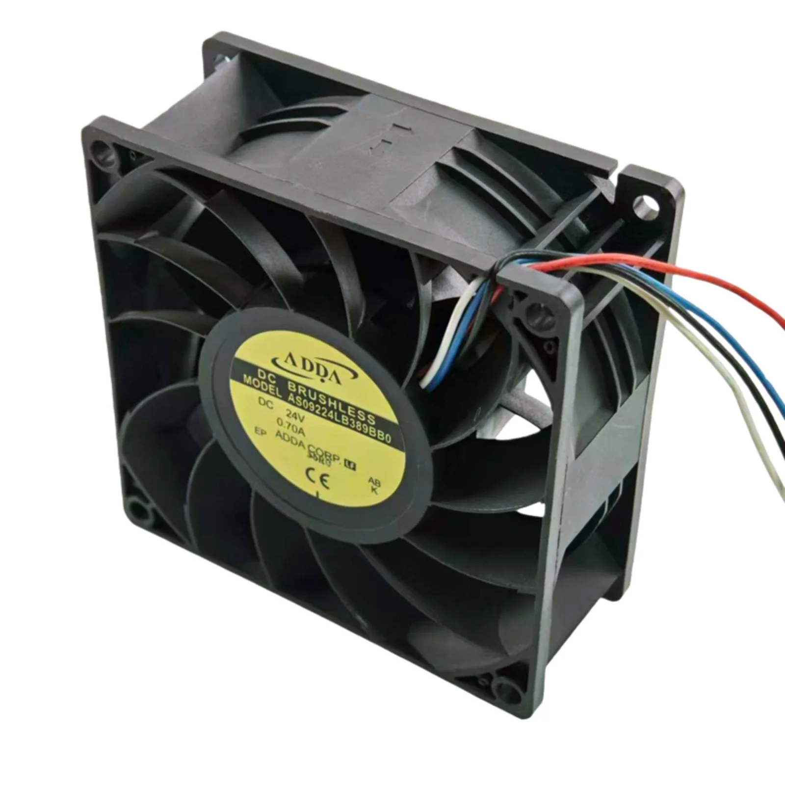 Nuevo para ADDA AS09224LB389BB0 24V 0.70A 9238 rodamiento de bolas 92x92x38mm 5500RPM 106CFM ventilador de refrigeración Industrial de alto flujo de aire - imagen 3