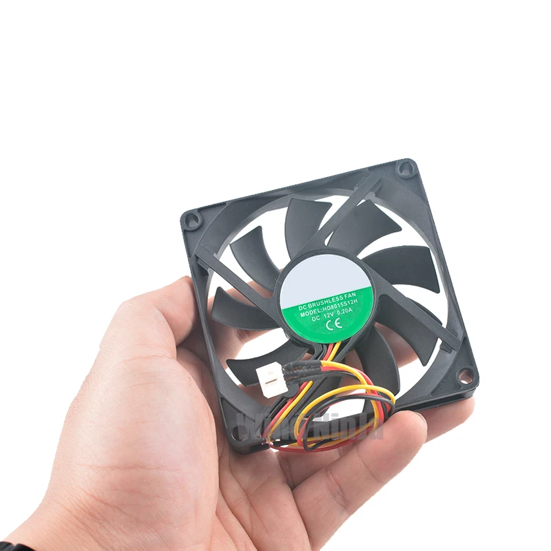 HD8015S12H 8cm 80mm ventilador 80x80x15mm DC12V 0.20A 3pin ventilador de refrigeración para fuente de alimentación de grabadora de vídeo - imagen 5