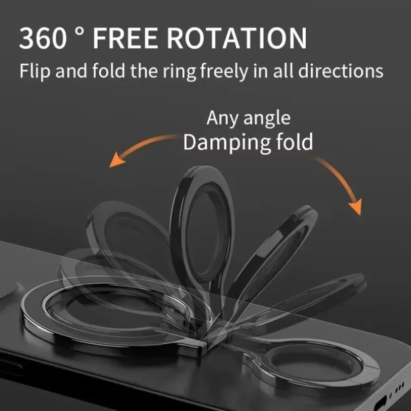 Para Magsafe iPhone 16 15 14 13 12 Pro anillo de dedo para teléfono móvil soporte magnético agarre fuerte soporte magnético 360 °   Soporte de rotación - imagen 3