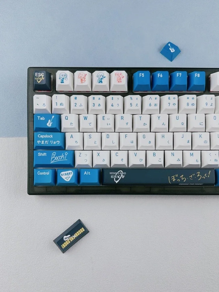 Teclas con tema de roca solitaria de 138 teclas, perfil de cereza, adaptación de sublimación de calor de cinco lados, teclas de teclado mecánico MX personalizadas - imagen 3