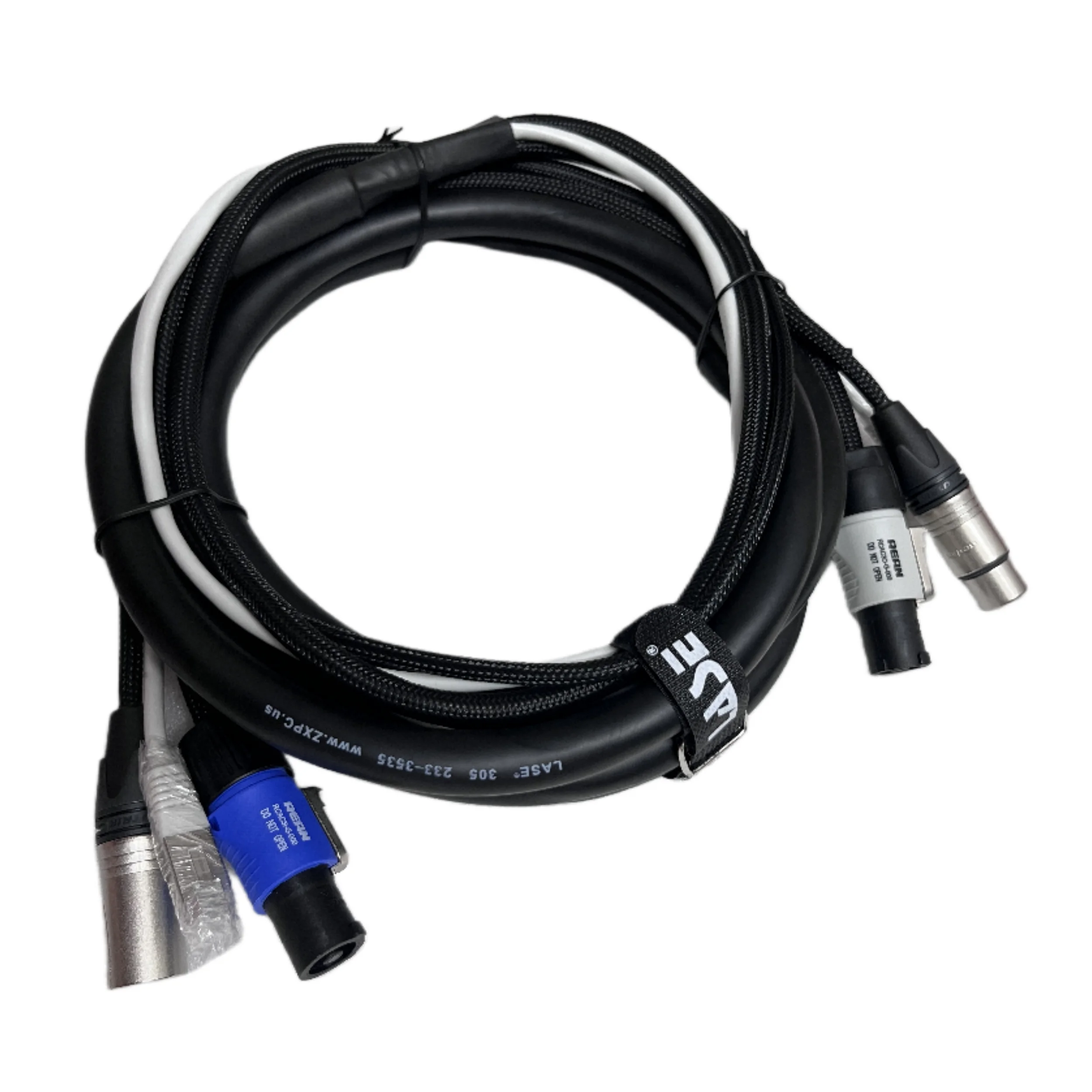 LASE-Cable combinado de Audio y datos triamés, 12 pies (3,65 M), para altavoz alimentado Line Array