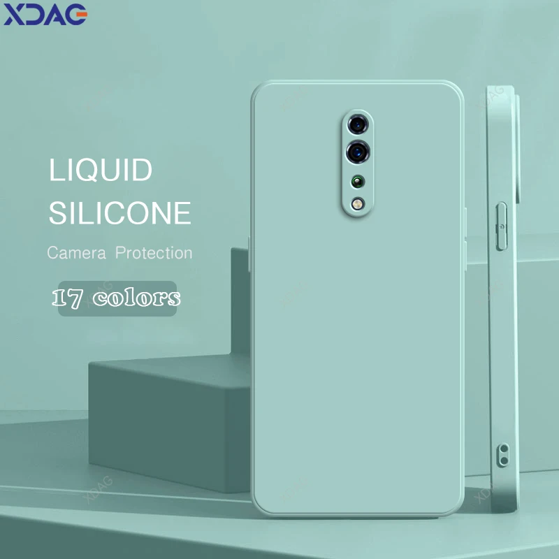 Funda trasera de silicona líquida Original para OPPO Reno Z RenoZ 10X Zoom Ace 2 5G, Funda suave de lujo a prueba de golpes de alta calidad