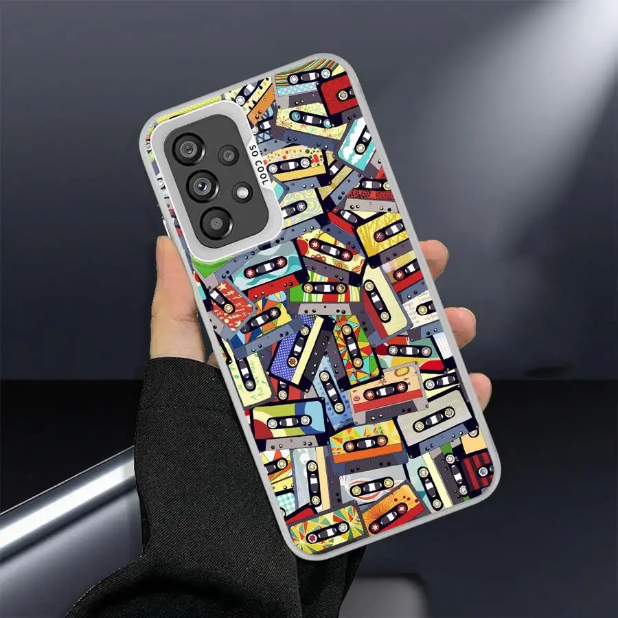 Funda de teléfono con patrón de cinta de la suerte para Samsung Galaxy A54 A55 A72 A53 A26 A36 A71 A35 A52 A73 A51 A56 funda suave - imagen 4