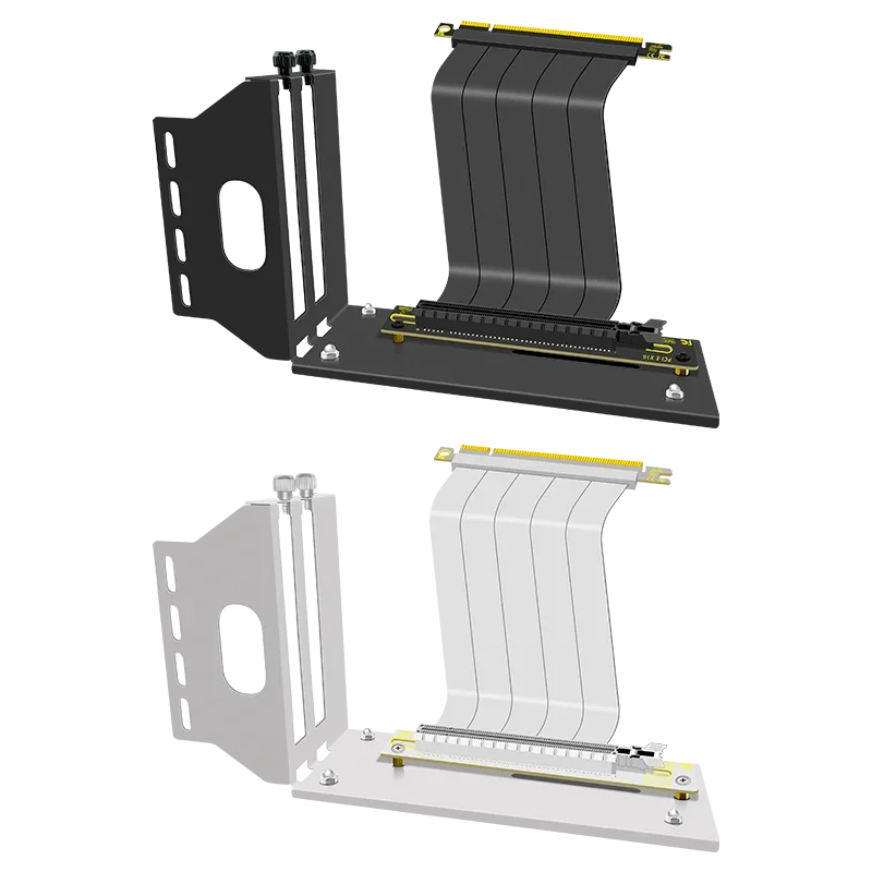 Riser PCIe X16 Blanco para Tarjeta Gráfica - Extensor ATX Soporte GPU - imagen 2