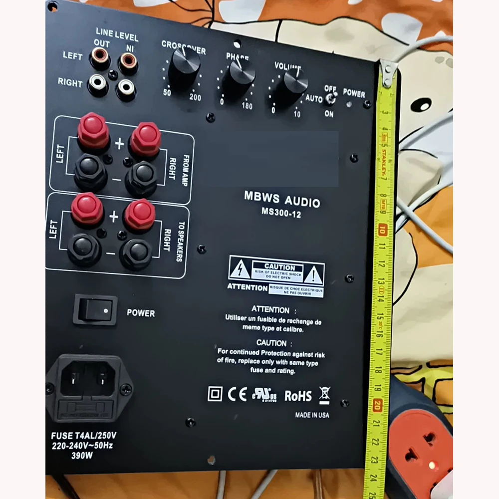 MS-300 Placa amplificadora de subwoofer de 12 pulgadas MS300-12 - imagen 2