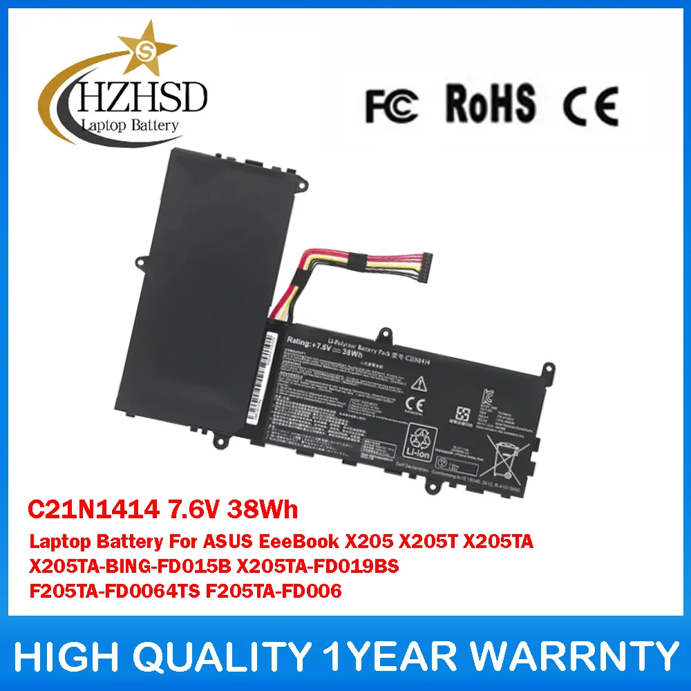 C21N1414 7,6 V 38Wh batería del ordenador portátil para ASUS EeeBook X205T X205TA X205TA-BING-FD015B X205TA-FD019BS F205TA-FD0064TS F205TA-FD006