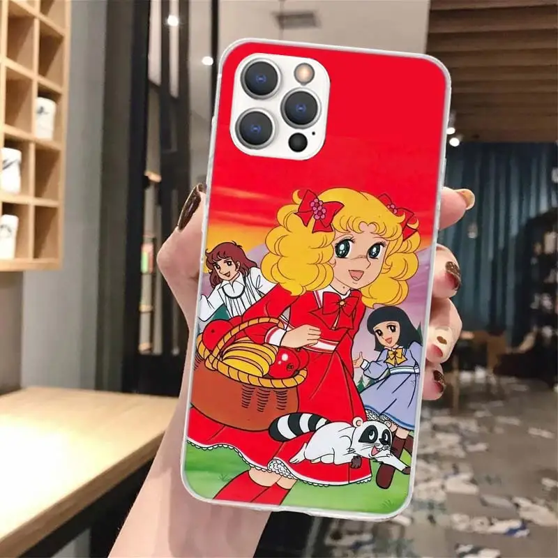 Candy 90s Anime funda de teléfono de silicona para iPhone 17 16E 15 Pro Max 14 Plus 11 13 Mini 12 7 8 SE Air 17Pro funda Shell 17 16 16E - imagen 4