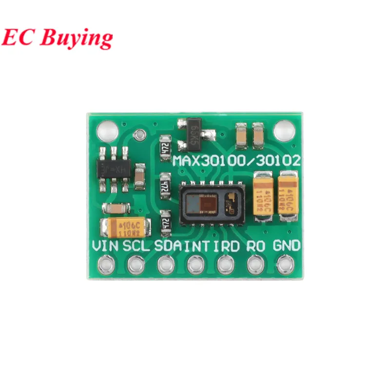 Módulo Sensor de ritmo cardíaco MAX30102 MAX30100, detección de pulsos, concentración de oxígeno en sangre para Arduino STM32 I2C IIC, 1-20 piezas - imagen 4