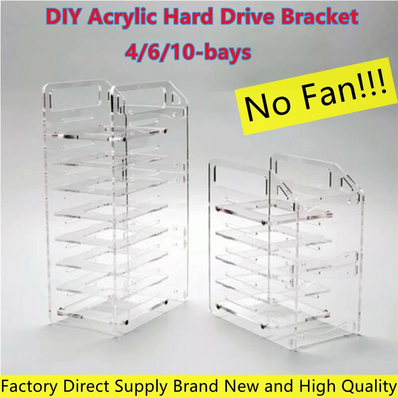 Soporte HDD Acrílico Transparente para PC Sobremesa - imagen 3
