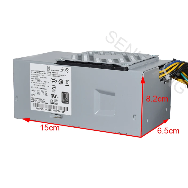 Fuente de alimentación para Lenovo M310, M410, M415, M510, M610, 260W, PCH015, SP50H29544, 00PC765