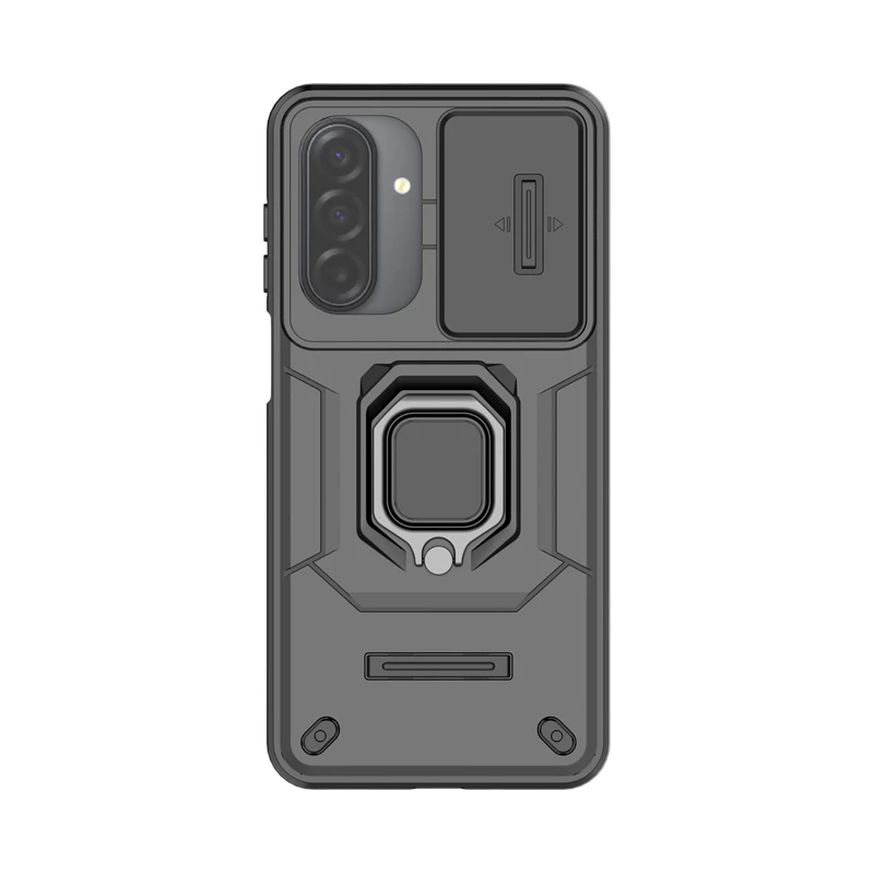 Funda con ventana corredera de lente para Samsung Galaxy A17, funda para Samsung A17, soporte para teléfono a prueba de golpes, funda protectora magnética A17 - imagen 3