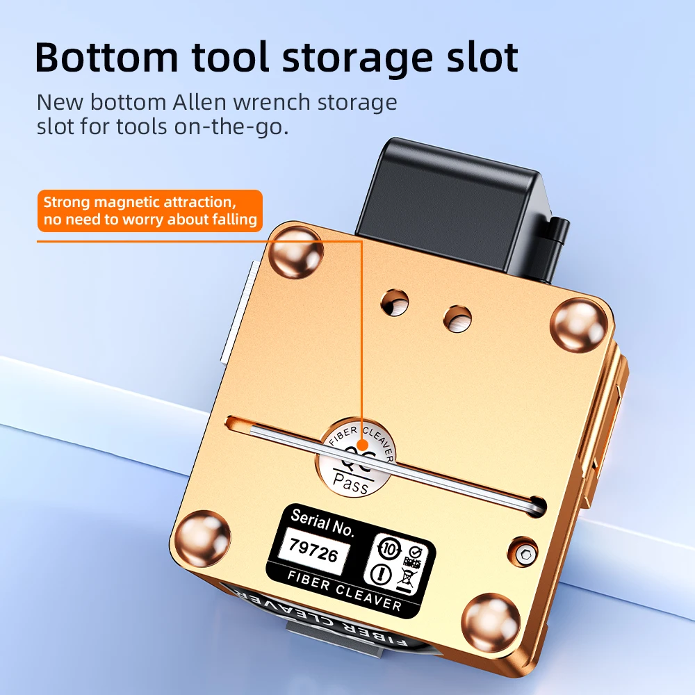 Cortadora de fibra óptica FTTH, empalmador de fusión de alta precisión, cuchilla de fibra óptica S09 - imagen 5