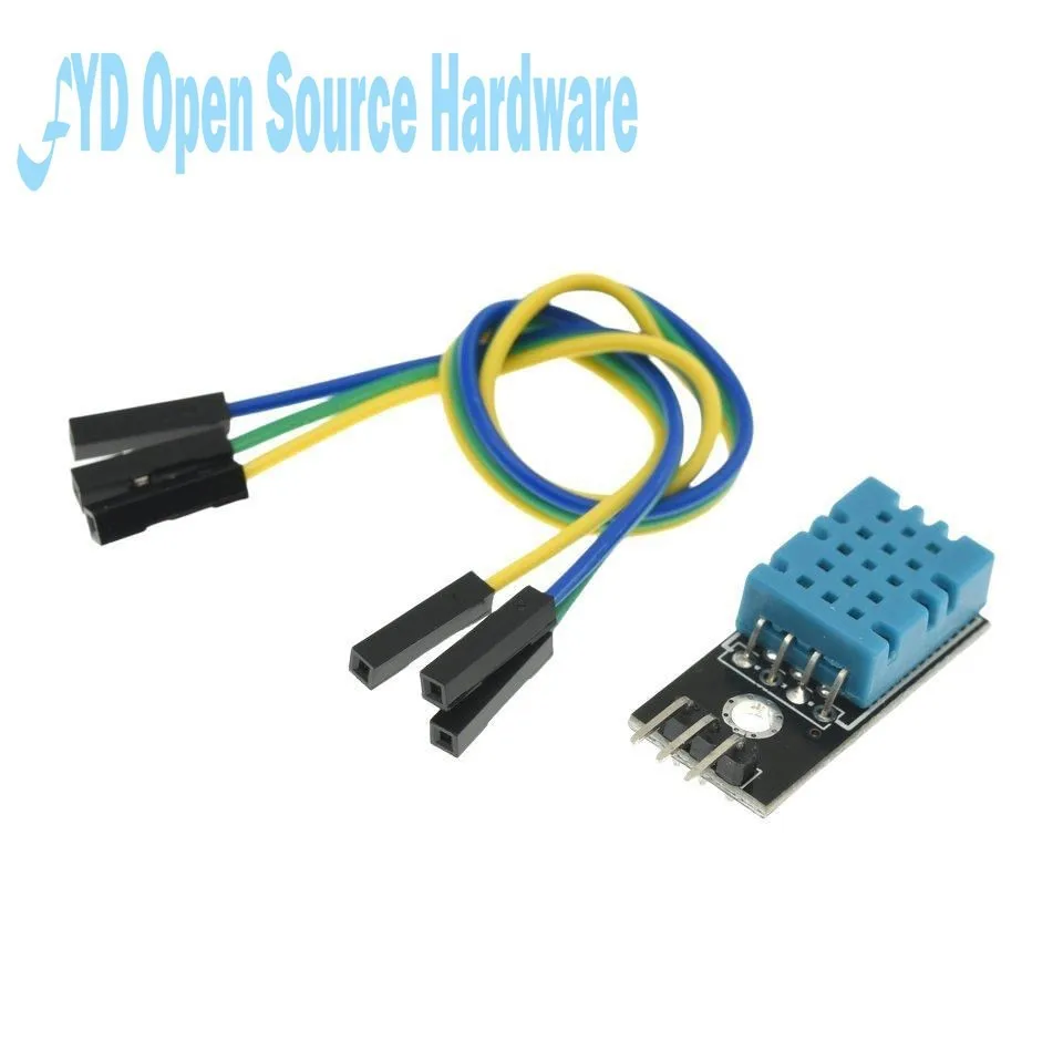 Módulo de Sensor de temperatura y humedad relativa DHT11 DC 3,3 V-salida de señal Digital 5V con Cable para DHT-11 de Kit Diy - imagen 4