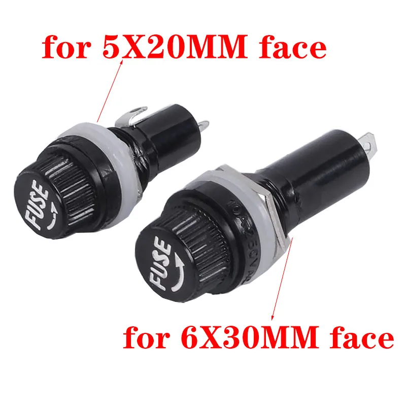 Portafusibles de vidrio de 5x20mm, 6x30mm, 5x20, 6x30, 1 a 10 unidades por lote