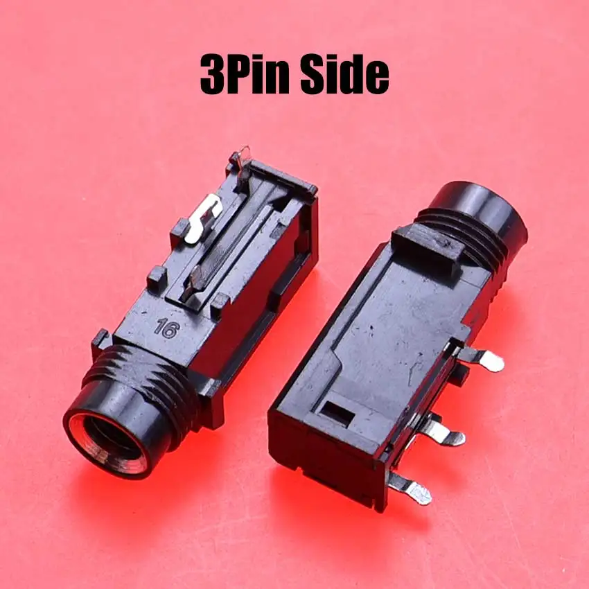 Cltgxdd DIY 6,35mm Audio Video Jack 6,5mm estéreo de doble canal 3 pines cara 4 pines Tuning etapa micrófono conector hembra - imagen 5