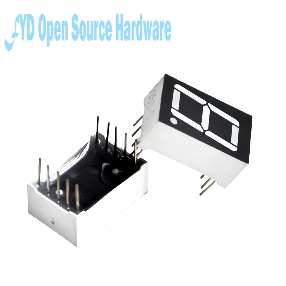 10-100 Uds 0,56 pulgadas 7 segmentos 1 pantalla LED Digital súper rojo cátodo común ANODO DIP10 - imagen 2