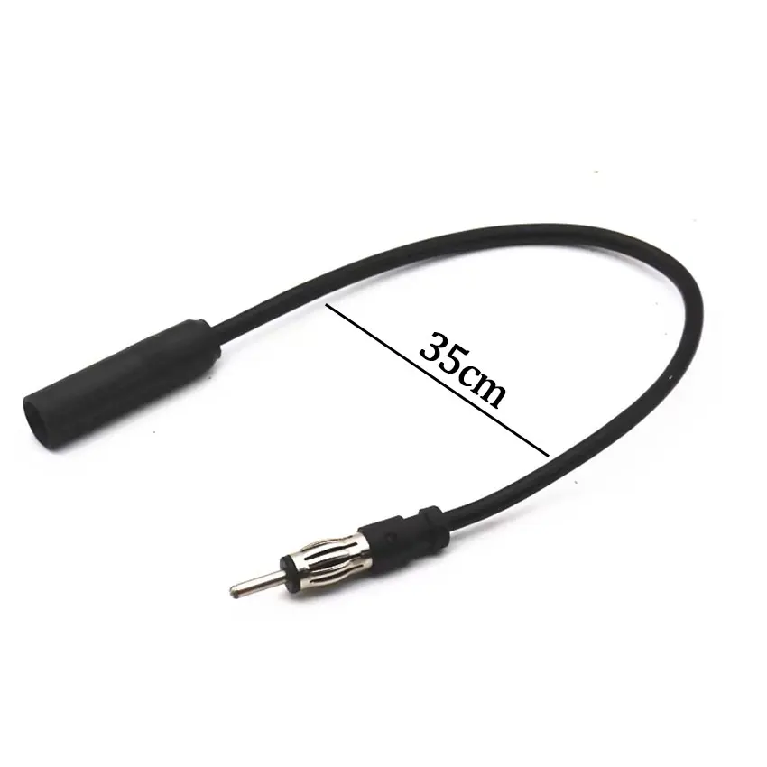 Cable de extensión de antena de Radio de coche, Cable de extensión de antena de coche de Radio FM AM de 35cm y 13 pulgadas, conector de clavija DIN, Cable Coaxial - imagen 2