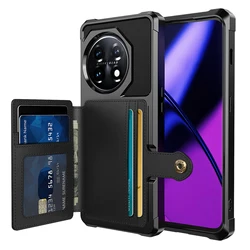 OnePlus 11 Funda Magnética de Cuero con Soporte Coche y Tarjetas