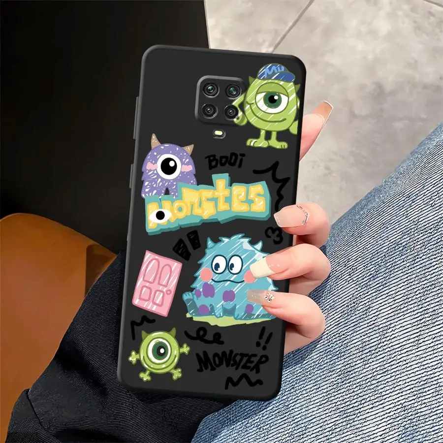 Funda de teléfono suave negra de dibujos animados de Disney Monsters Inc para Xiaomi Redmi Note 11s 10S 13 14 Pro Plus 12s 9S 9 10 11 12 Pro 7 8 - imagen 2