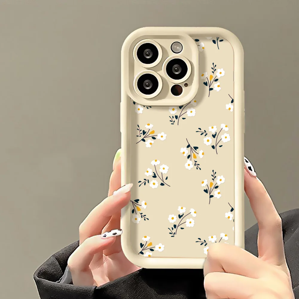 Funda de teléfono floral para iPhone 11 Fundas iPhone 14 15 13 Pro Max 12 XR XS 7 8 Plus SE 14promax 15promax Fundas suaves de silicona - imagen 2