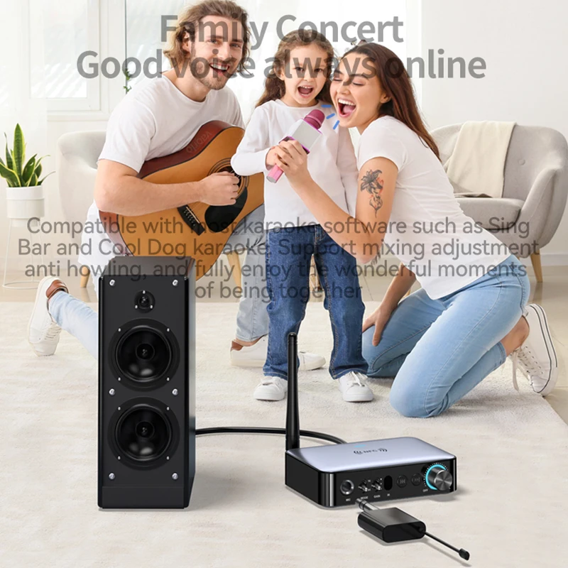 Receptor de Audio M16 con Bluetooth, transmisor NFC de 3,5mm, AUX, 2RCA, u-disk, TF 6,5, micrófono Coaxial, DSP, decodificación, adaptador inalámbrico de música HIFI - imagen 5