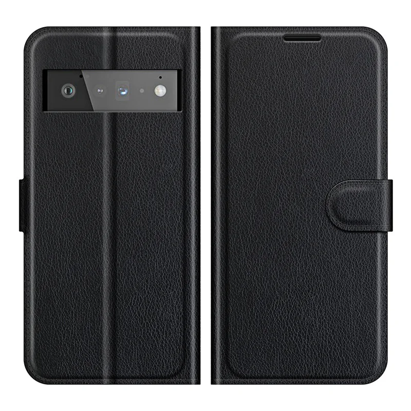 Funda de cuero para Google Pixel 6 Pro, funda de teléfono plegable de piel para Google Pixel 6 Pro, con soporte y ranura para tarjeta de crédito - imagen 2