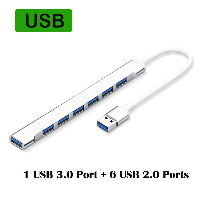 7 silver usb