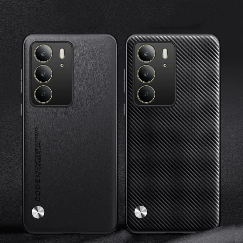 Funda de teléfono de cuero PU para Realme C75, funda trasera suave a prueba de golpes de piel lisa para RealmeC75 - imagen 4