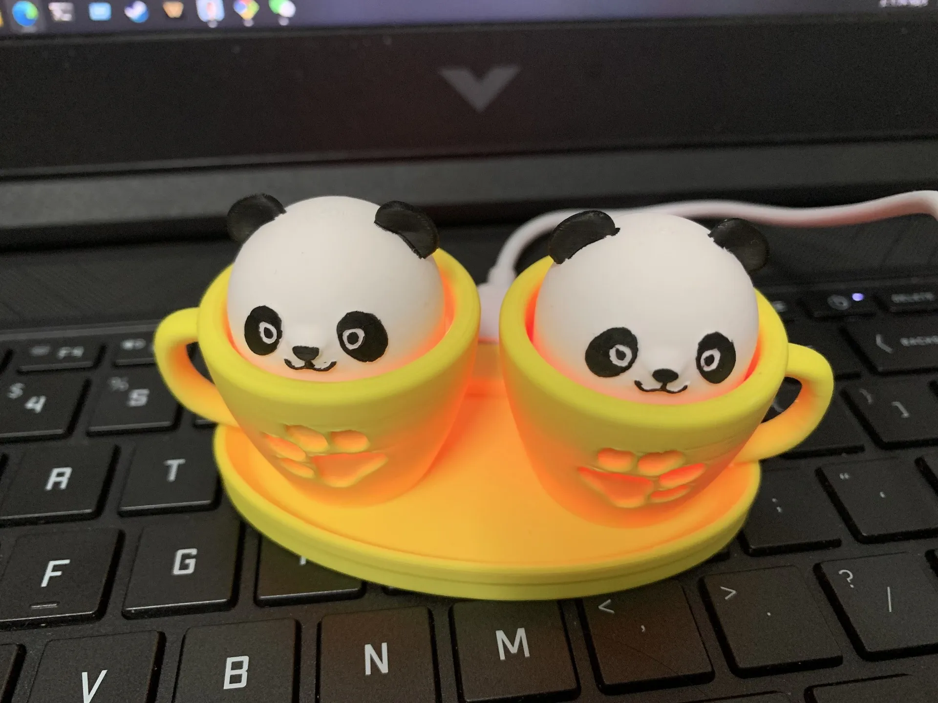 Teclado mecánico Panda personalizable: teclas y atajos extraíbles para juegos y uso en oficina - imagen 4