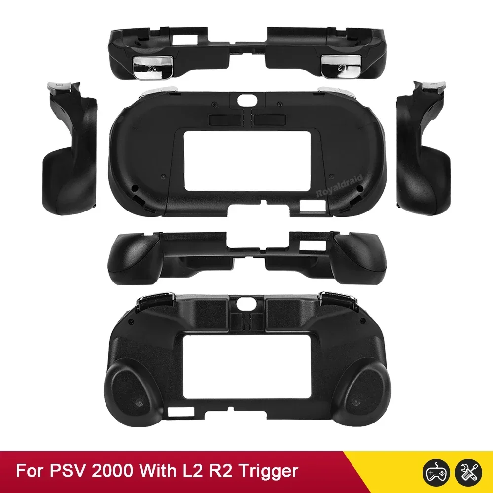 Negro blanco para PS Vita 2000 PSV 2000 PSV2000 controlador de mando Joypad mango de mano Joystick carcasa con botón de disparo L2 R2 - imagen 4