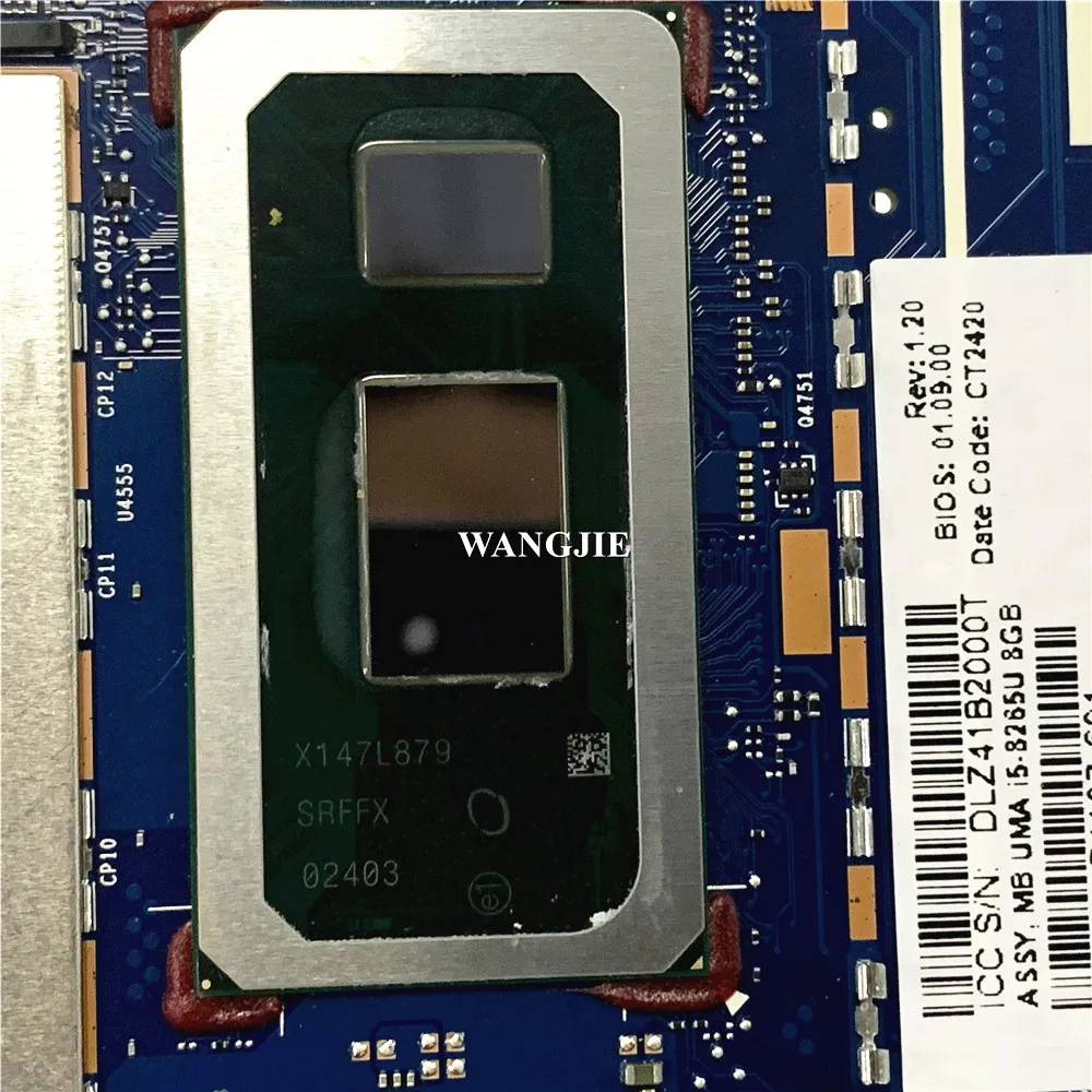 Para HP Dragonfly HSN-I32C placa base de computadora portátil L74107-601 6050A3074401 SRFFX I5-8265U 8GB RAM 100% en funcionamiento - imagen 5