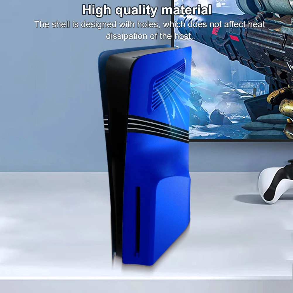 Para PS5 Pro funda frontal ABS estuche rígido carcasa protectora con ventilación de refrigeración para PS5 Pro disco/accesorios de edición Digital - imagen 4