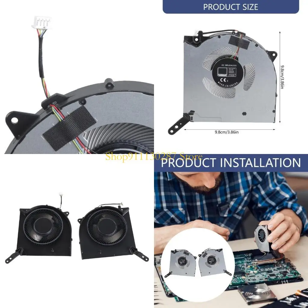 Ventilador enfriamiento J1HC CPU Readering Reemplazo reemplazo Radiador ventilador enfriamiento para Y9000K 2021 5V