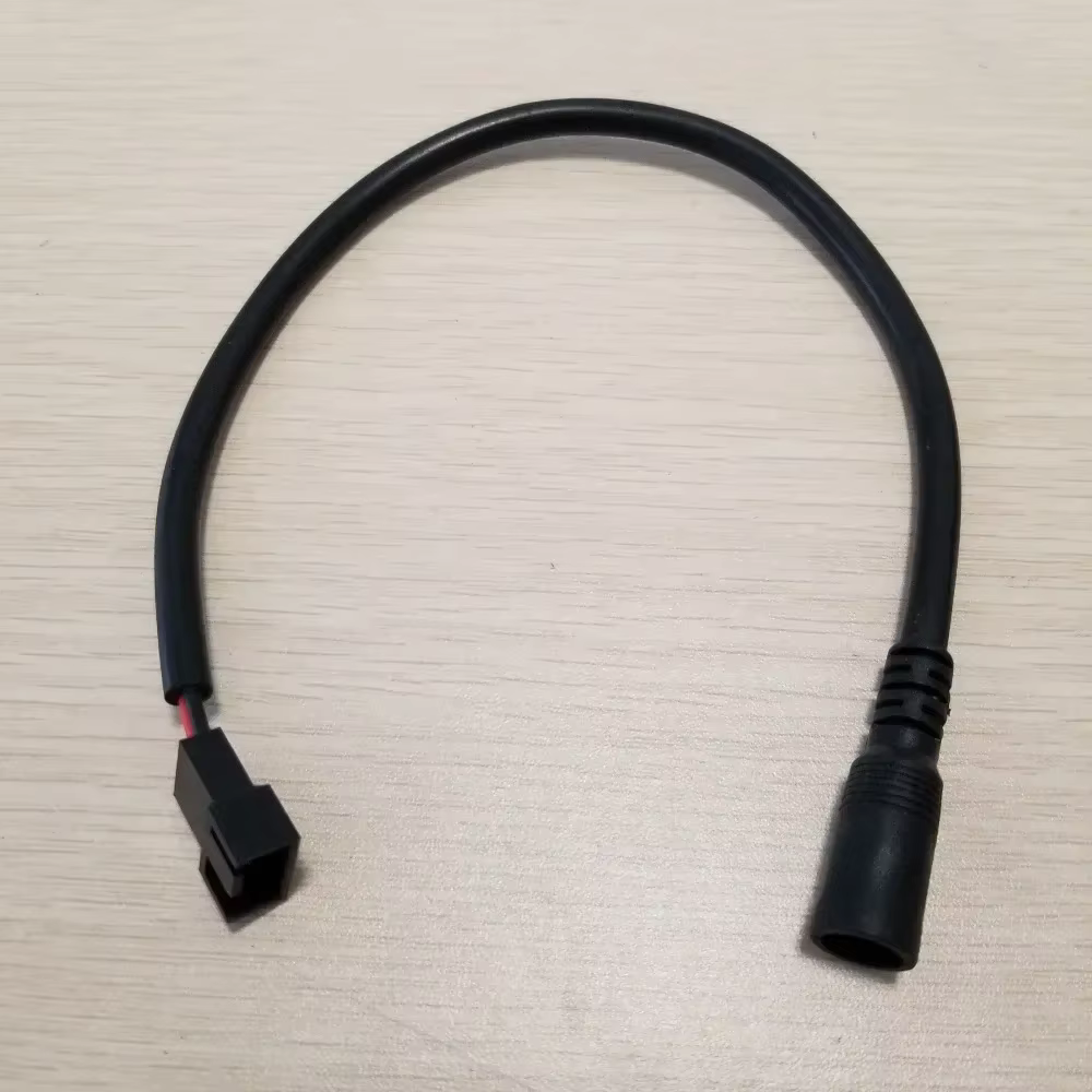 Adaptador DC 5.5x2.1 Hembra a Pin Ventilador Refrigeración 15cm - imagen 2