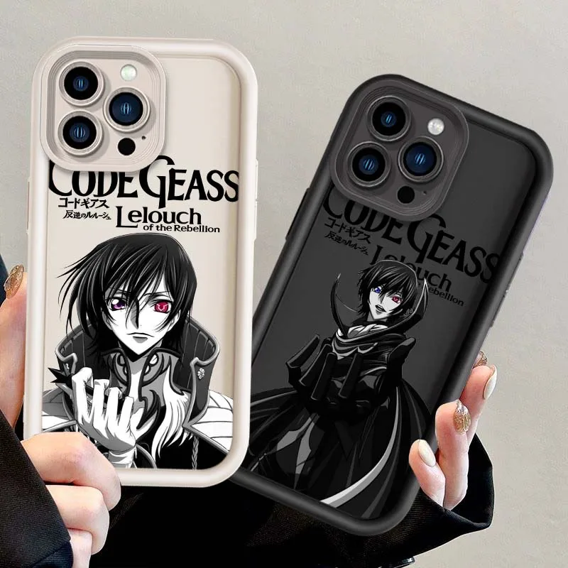 Funda de Anime CODE GEASS Rebellion para Apple iPhone 17 Air 16 16E15 14 13 12 11 X XR Pro Max, funda de teléfono con escalera ocular