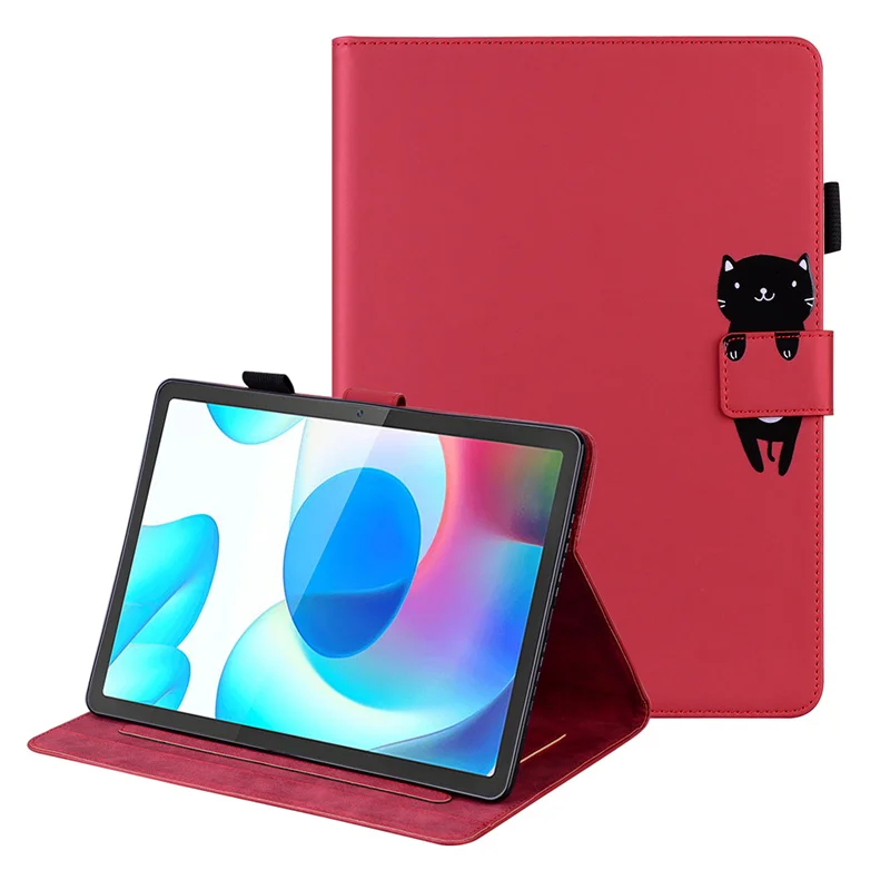 Funda para tableta Realme Pad, Funda con tapa tipo billetera de dibujos animados para Coque Realme Pad, Funda para tableta de 10,4 pulgadas para Realme Pad Mini - imagen 4