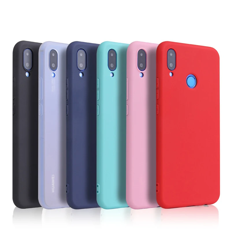 Funda de teléfono de silicona de Color caramelo mate para Huawei Y6 2019 Y7 Y9 Prime P smart 2019 Y5P Y6P Y7P Y8S Y8P Y9S funda protectora suave