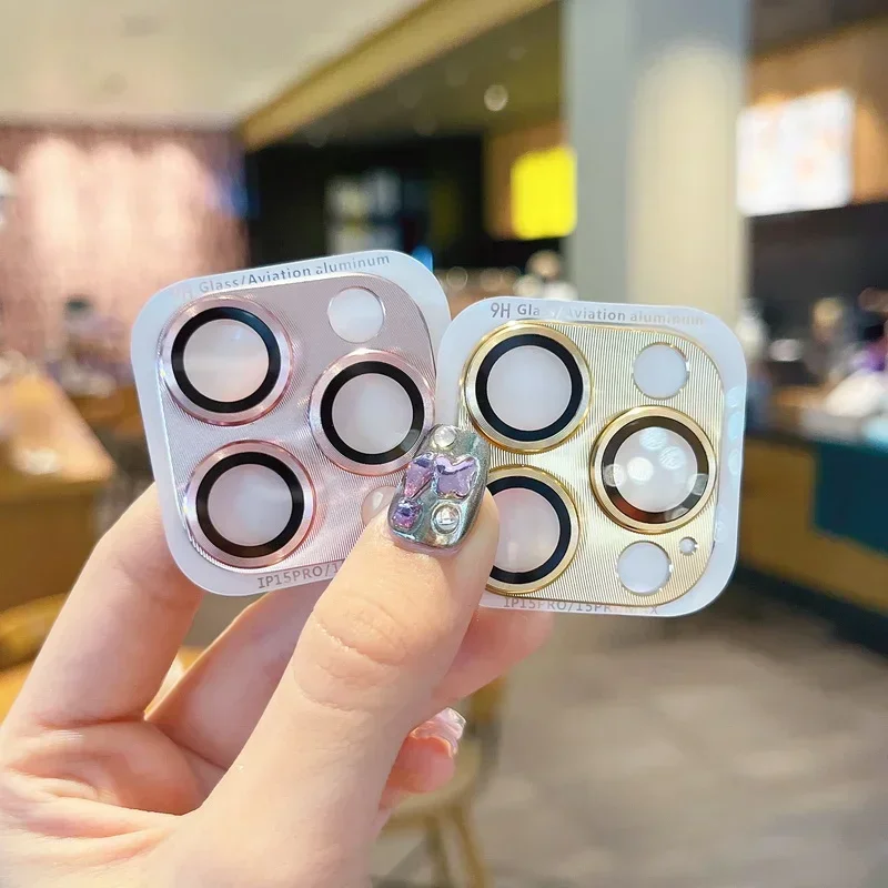 Protector de lente de cámara de cristal para IPhone 13, 12, 16, 14, 15 Pro Max Mini HD, película protectora de lente trasera para IPhone 15 14 Plus, 2-3 Uds.