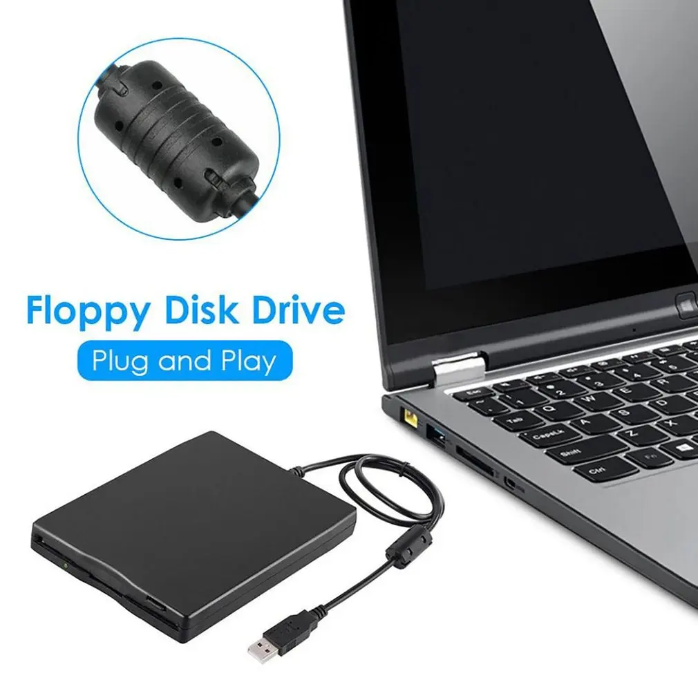 Disquete externo portátil para ordenador portátil, unidad de disquete FDD con interfaz USB de 1,44 pulgadas, 3,5 Mb, 3,5" - imagen 5