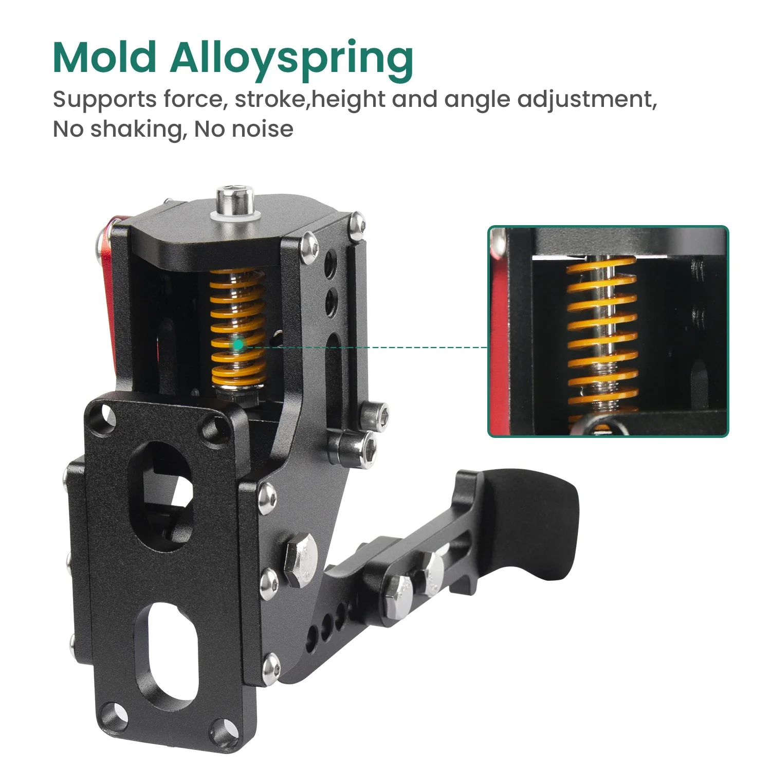 SIMSONN Racing Simulator Hall Freno de mano compatible con Logitech G29/G27/G25 PC USB Sensor de efecto Hall para juegos Simracing - imagen 5