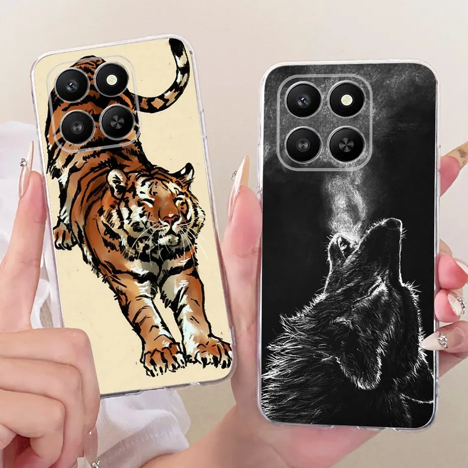 Funda para Honor X7D, funda para teléfono inteligente Honor 400, LGN-NX1, fundas suaves de TPU con dibujos de León y dragón populares para Honor Play 10T Capas - imagen 5