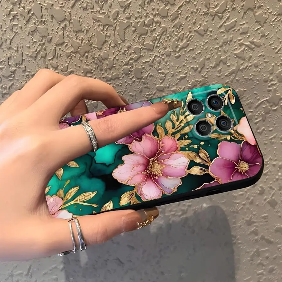 Funda para Teléfono con Diseño de Flores en Tinta para Honor X6 X5b Magic5Lite 8X 90 X7 X8 X9a 200 400 Lite 70 - imagen 2