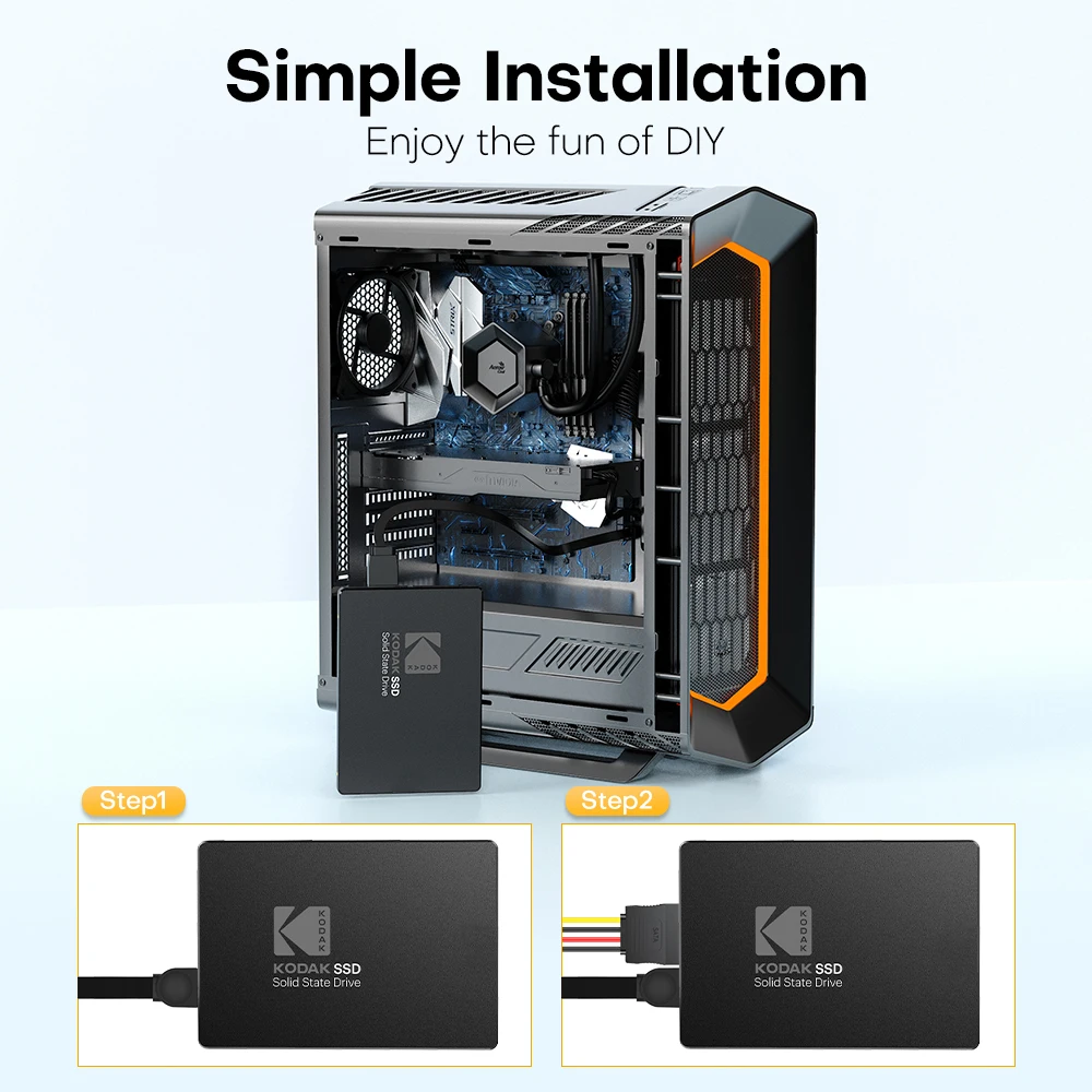 Kodak X120 PRO SSD 1TB SATAIII SSD 512GB 256GB 128GB HD 1TB disco duro interno de estado sólido 2,5 para ordenador portátil - imagen 5