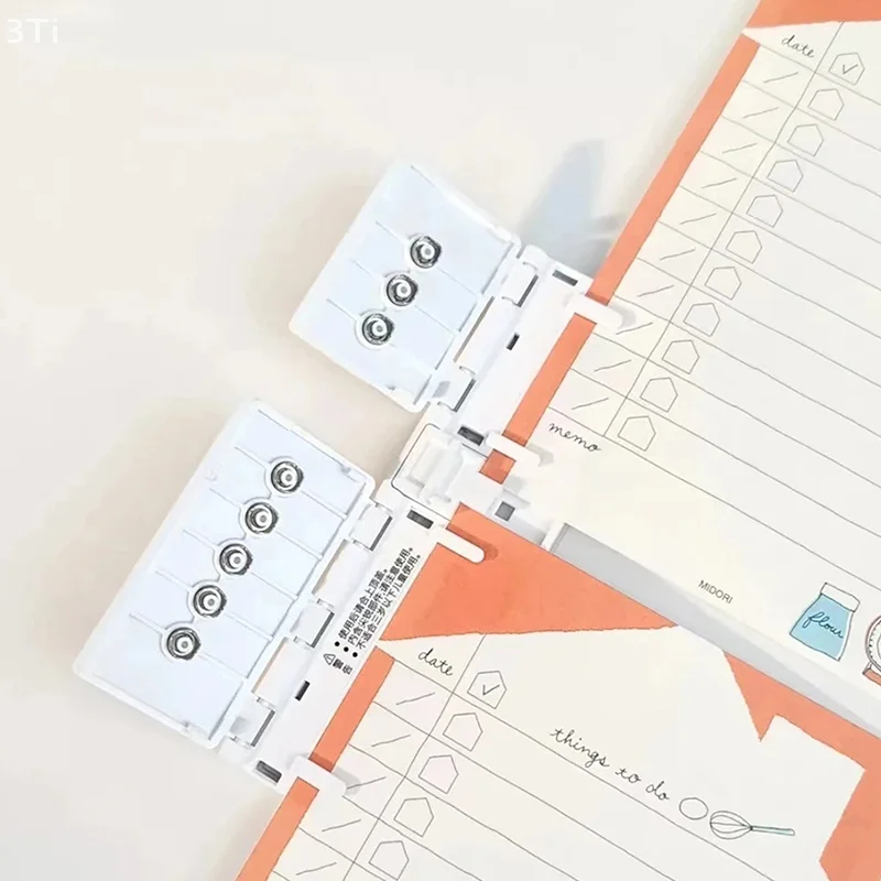 Perforadora de 8 agujeros, carpeta de anillas portátil Manual A5 B5 A4, herramienta perforadora de papel para cuaderno de hojas sueltas, suministros de oficina ligeros y prácticos