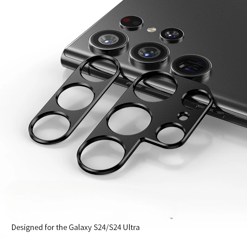 Protector de lente de cámara trasera de Metal de aluminio para Samsung Galaxy S24 Ultra S24 + S24Plus, cubierta de lente, Protector de pantalla, película de anillo de lente