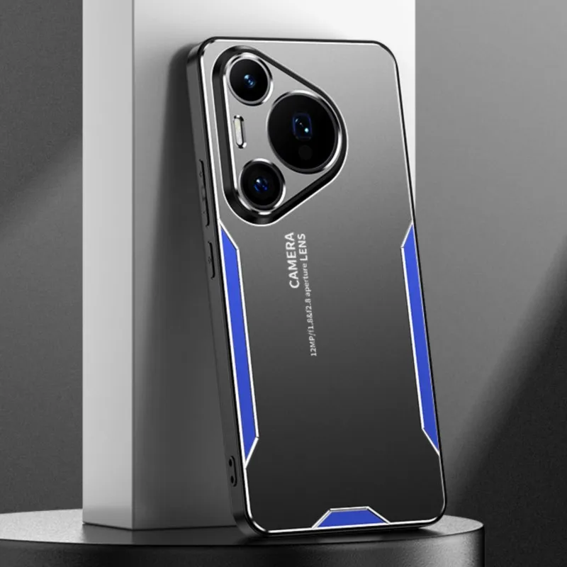 Para Huawei Pura 70 Pro funda de Metal de aluminio cubierta protectora lente escarcha previene huellas dactilares Metal + cubierta de TPU para Pura 70 Pro - imagen 5