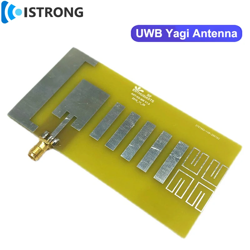 Antena direccional Yagi de banda ancha Ultra ancha, receptor de antena de alta ganancia de 9dBi, placa PCB de 2-4GHz, SMA-K