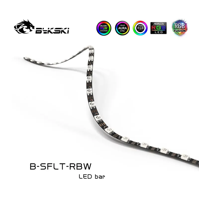 Bykski 5V 3pin A-RGB tira suave no impermeable/tira de luz LED uso para CPU GPU bloque/bomba/placa de vía fluvial reemplazo D-RGB - imagen 3