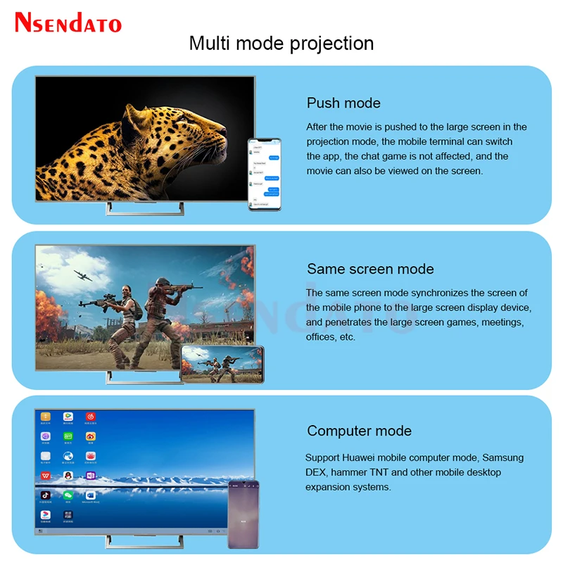 Receptor Dongle de TV compatible con HDMI, adaptador Stick para H.265, Miracast, Airplay, Android, IOS, Mac, 4K, 60Hz, 5G, pantalla inalámbrica WiFi - imagen 3